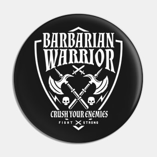 Pen and Paper Barbarian Pin