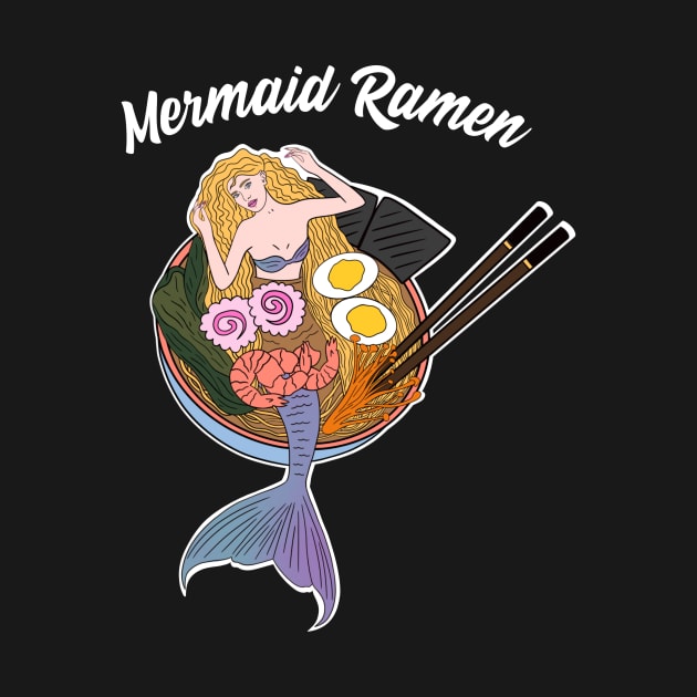 Cute Asian mermaid ramen by Cute_but_crazy_designs