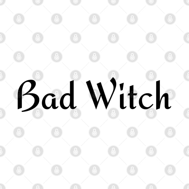 Bad Witch. Minimalistic Halloween Design. Simple Halloween Costume Idea by That Cheeky Tee