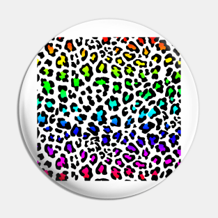 Rainbow Gradient Leopard Print Pin