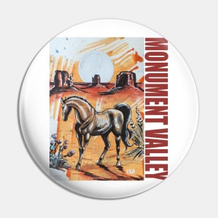 MONUMENT VALLEY HORSE Pin