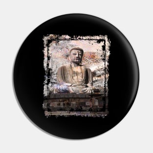 Japanese Buddha Statue Japan Kamakura Collage Art 65 Pin