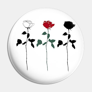 Three Rose Set Pin