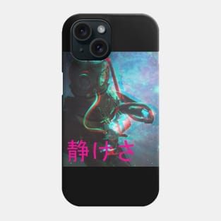 Aesthetic Vaporwave Otaku Scuba Diver In Space Phone Case