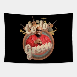 Ceelo Green // Music Tour Vintage Retro Style Tapestry