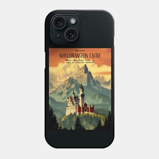 Neuschwanstein Castle Bavaria - Germany Travel and Tourism Print Phone Case