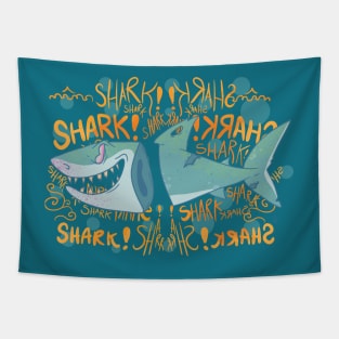 Z0mbie Shark Tapestry