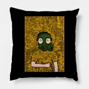 Alien - Intriguing Doodle NFT: Explore the Extraterrestrial Charms of Alien on TeePublic Pillow