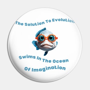 Evolution Ocean Imagination Shirt - Artistic Statement Tee for Daily Wear, Unique Gift for Dreamers and Thinkers Pin