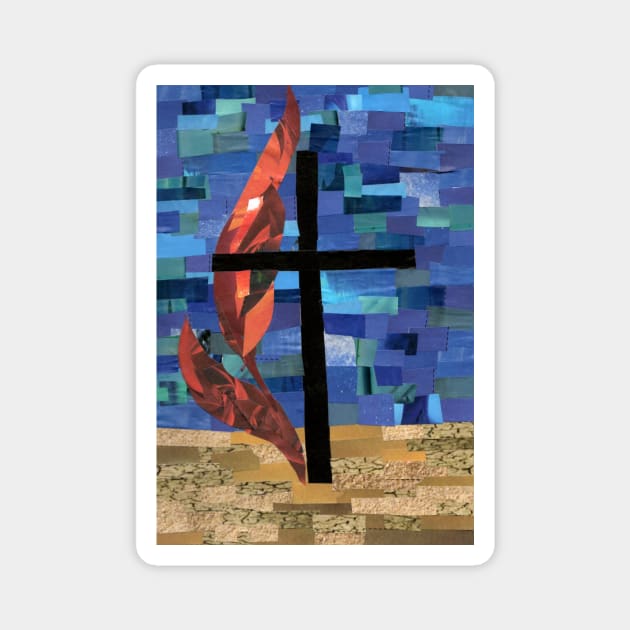 Methodist Cross Magnet by cajunhusker