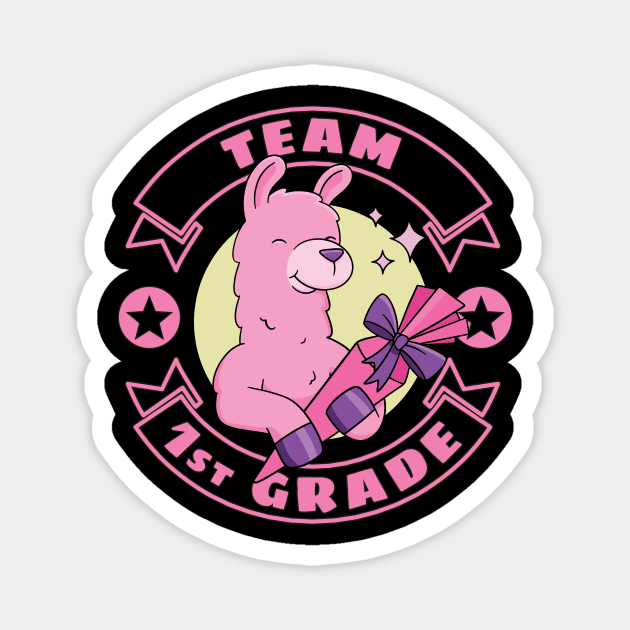 Team 1st Grade Llama Magnet by ninarts