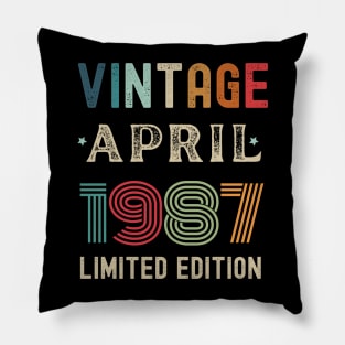 April Birthday Gift Pillow