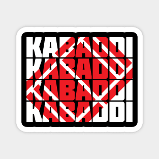 Kabaddi Court Stamp Magnet