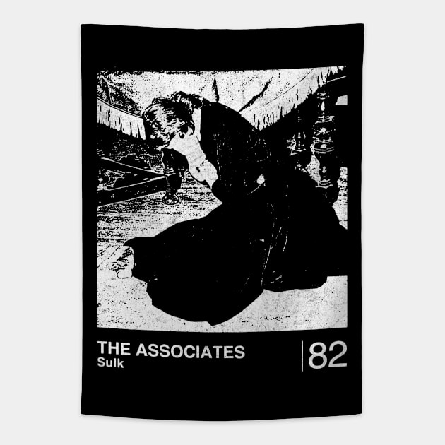 The Associates / Minimalist Graphic Design Fan Artwork Tapestry by saudade