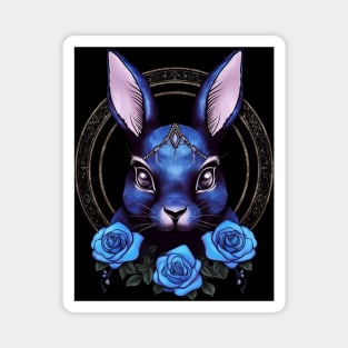 Blue Rabbit Magnet