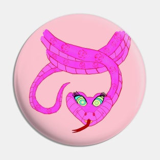 Pink Kaa Hypnotizes You Pin