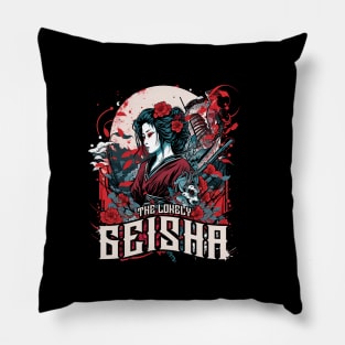 The Lonely Geisha Pillow