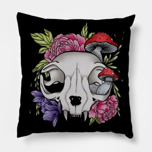 Cat Skull Pillow