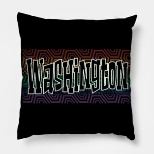 LGBTQ PATTERN USA WASHINGTON Pillow