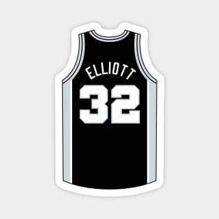 Sean Elliott San Antonio Jersey Qiangy Magnet