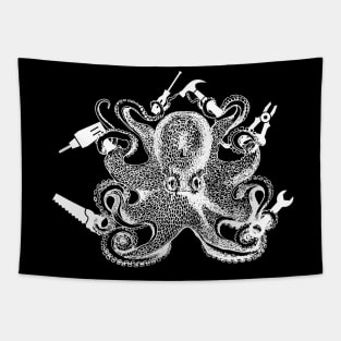 Handyman Octopus Tapestry