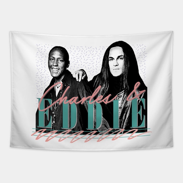 Charles & Eddie /\/ 90s Style Fan Art Design Tapestry by DankFutura