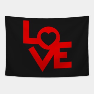 Love Design With A Heart Tapestry