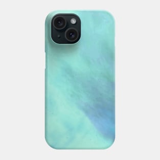 Pastel aqua watercolour sea Phone Case