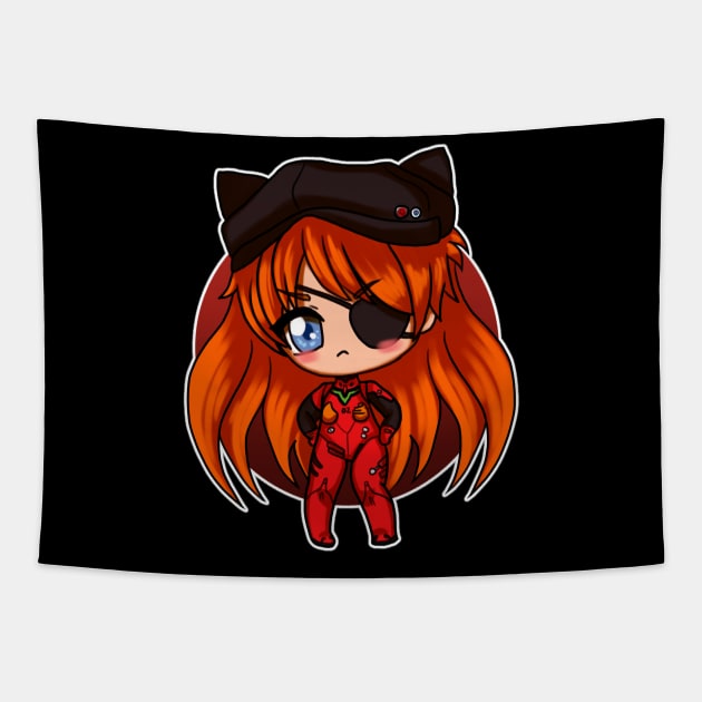 Asuka kawaii Tapestry by ekkimu