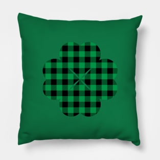 Buffelo Plaid Clover Pillow