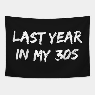 last year in my 30s Tapestry