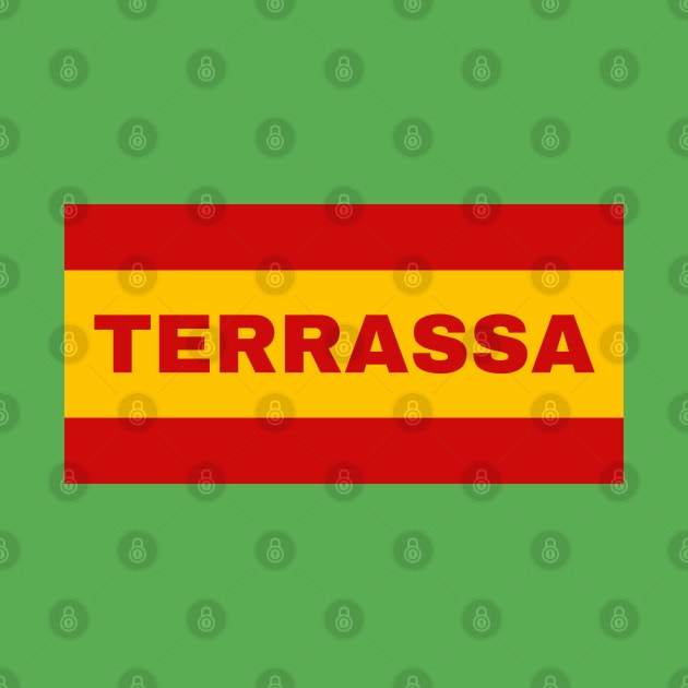 Terrassa City in Spanish Flag Colors by aybe7elf