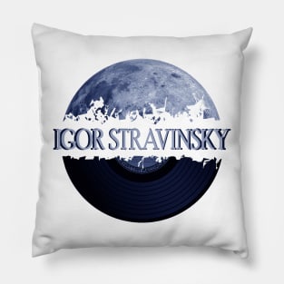 Igor Stravinsky blue moon vinyl Pillow