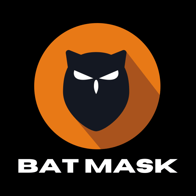 BAT MASK A Funny Bat Face mask by Pastel Potato Shop