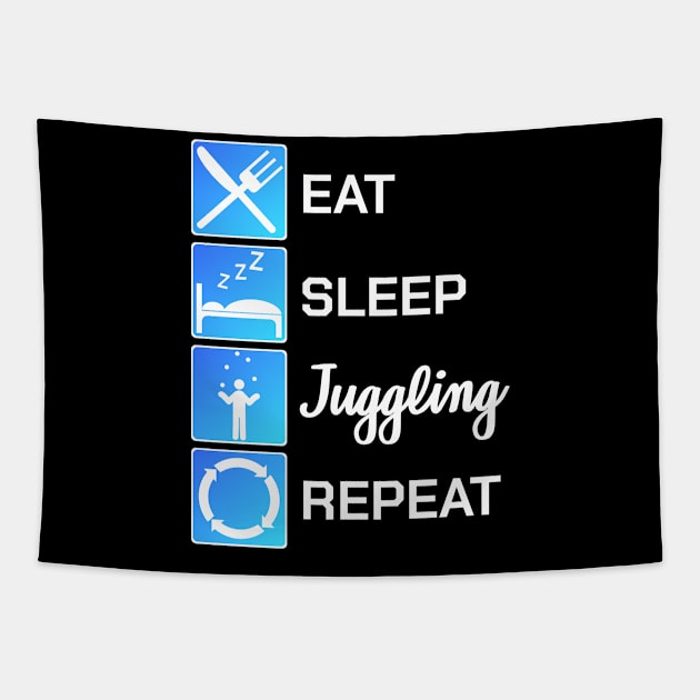 Juggling Juggler Circus Artist Hooping Poi Gift Tapestry by bigD