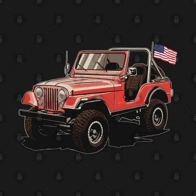 American jeep cj by Saturasi