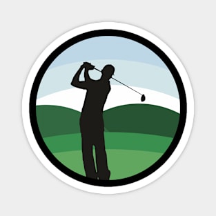 Golf Flat Illustration Magnet