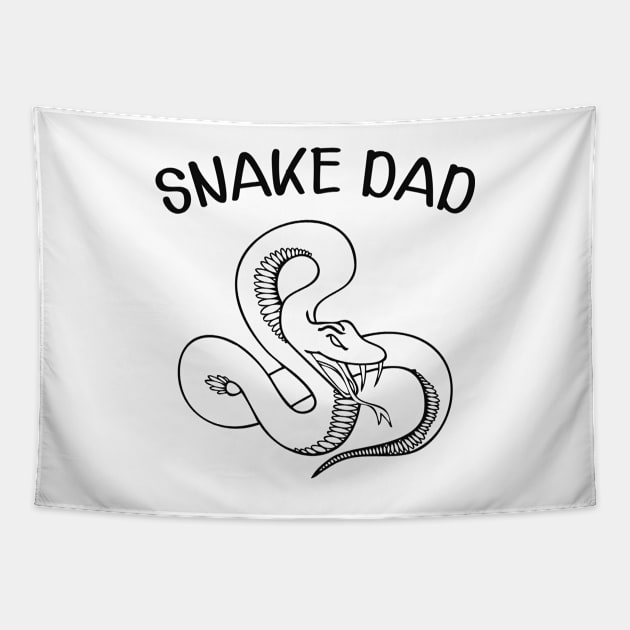 Snake Dad Tapestry by KC Happy Shop