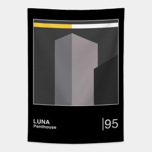 Luna // Minimalist Graphic Artwork Design Tapestry