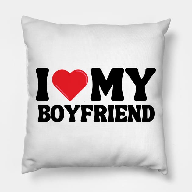 I Love My Boyfriend Pillow by Xtian Dela ✅