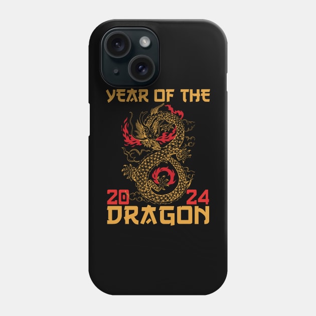 Chinese Lunar Year Of The Dragon 2024 Phone Case by Danemilin