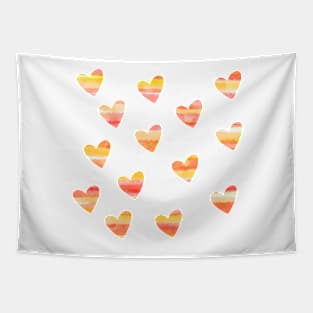 Sunset Hearts Sticker Pack Tapestry