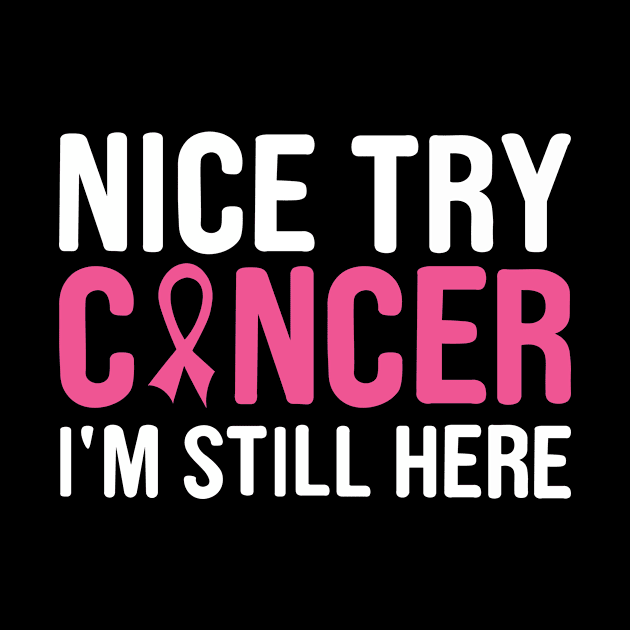 nice try cancer I'm still here by first12