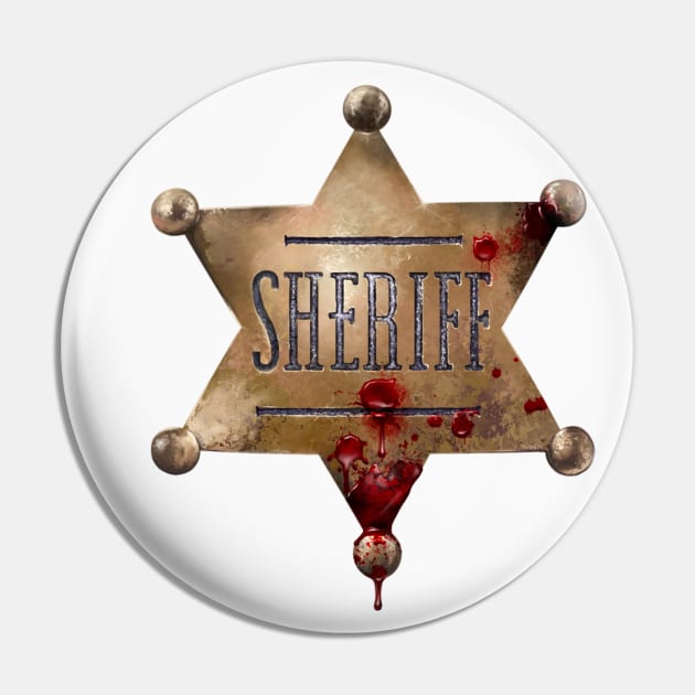 Sheriff star Pin by Matross art