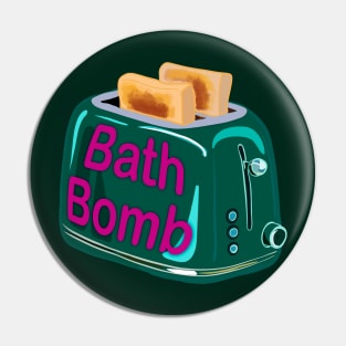 Retro inscription "Bath bomb" Pin