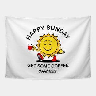 Sun and coffee Tapestry