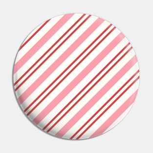 Cute xmas red pink stripes candy cane Pin