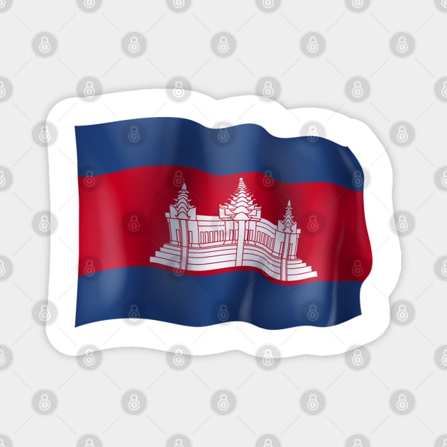 Cambodia flag Magnet by SerenityByAlex