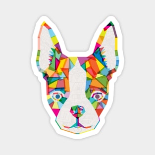 Rainbow Bulldog Magnet