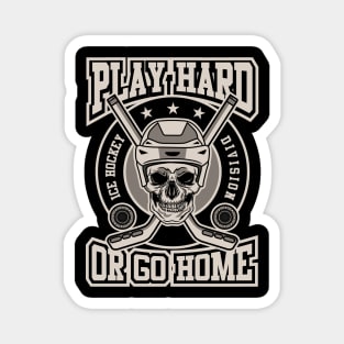 ICE HOCKEY SKULL Magnet